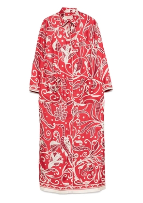 F.R.S For Restless Sleepers graphic-print shirt dress - Red