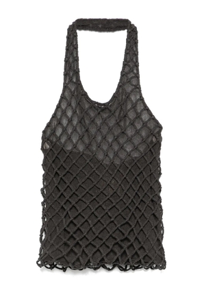 Isa Boulder halterneck top - Grey