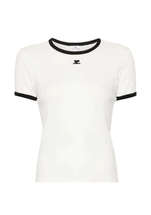 Courrèges ribbed T-shirt - White