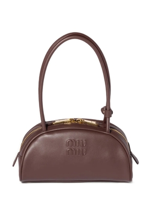 Miu Miu Beau leather shoulder bag - Brown