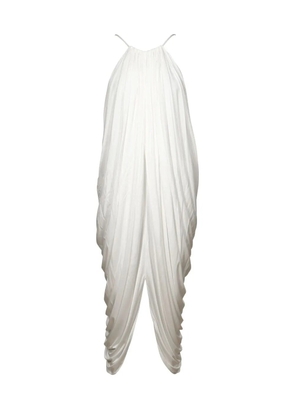 LOEWE draped midi dress - White