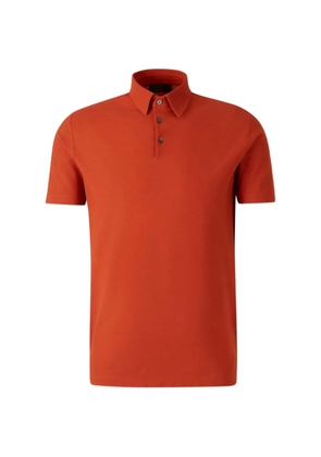 Zanone buttoned polo shirt - Orange