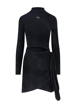 Diesel high-neck cut-out dress - Black