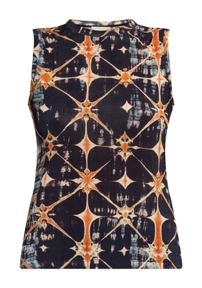 Ulla Johnson Ines printed sleeveless top - Blue