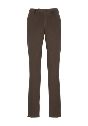 Incotex pressed-crease trousers - Brown