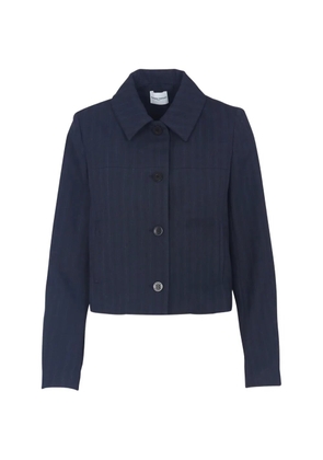 Claudie Pierlot button pinstripe jacket - Blue