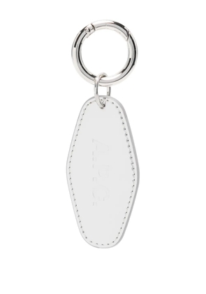 A.P.C. logo-charm keyring - Silver