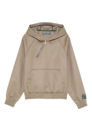 Reese Cooper half-zip knitted hoodie - Grey