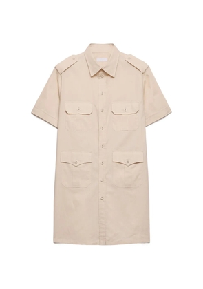 Prada patch-pocket short-sleeve shirt - Neutrals