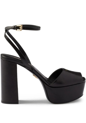 Prada 115mm ankle strap platform sandals - Black