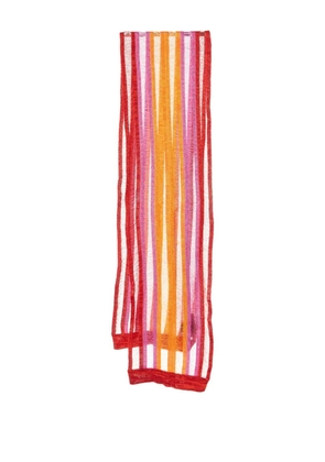 Missoni Pre-Owned striped scarf - Red
