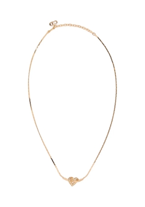 Christian Dior Pre-Owned heart-pendant necklace - Gold