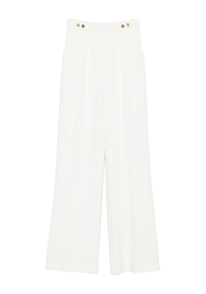 Elisabetta Franchi pleat-detail trousers - White