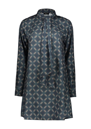 Fabiana Filippi geometric-pattern mini dress - Blue