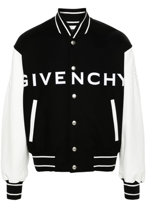 Givenchy logo-emboosed bomber jacket - Black