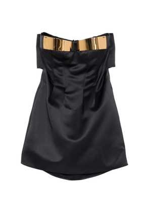 Elisabetta Franchi metallic strapless dress - Black