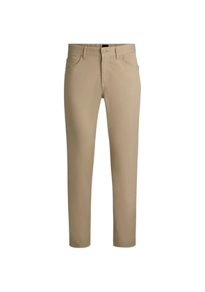 BOSS logo-patch straight trousers - Neutrals
