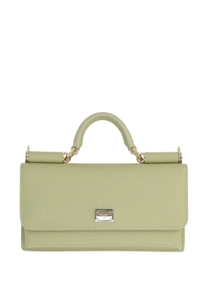 Dolce & Gabbana top-handle logo-detail mini bag - Green