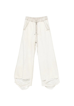 Rick Owens Bela drawstring ripped trousers - Neutrals