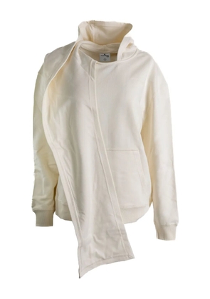 Courrèges draped hoodie - White