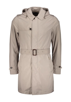 Moorer Prez trench coat - Neutrals