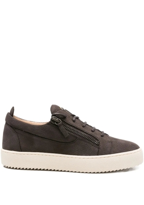 Giuseppe Zanotti lace-up leather trainers - Brown