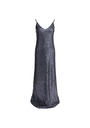 Semper sequin V-neck maxi dress - Grey