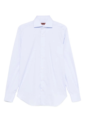 Barba button-fastening cotton shirt - Blue