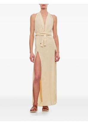 Caravana Hera V-neck maxi dress - Neutrals