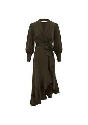 ZIMMERMANN midi wrap dress - Green