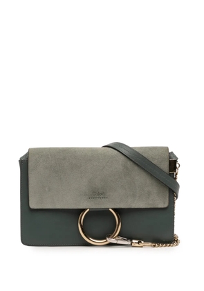 Chloé Pre-Owned 2017 Small Suede and Calfskin Faye crossbody bag - Blue