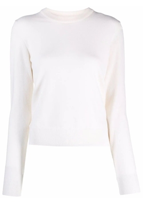 Maison Margiela fine-knit crew-neck jumper - White