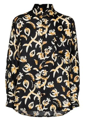 Nanushka Bodil long-sleeved shirt - Black