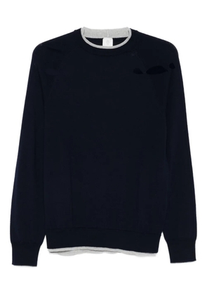 Eleventy raglan-sleeve wool sweater - Blue