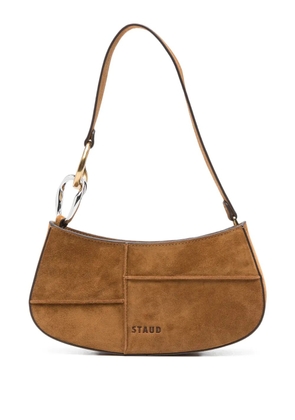 STAUD Ollie panelled shoulder bag - Brown