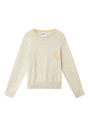 MARANT ÉTOILE Lanta logo-detail pullover - Neutrals