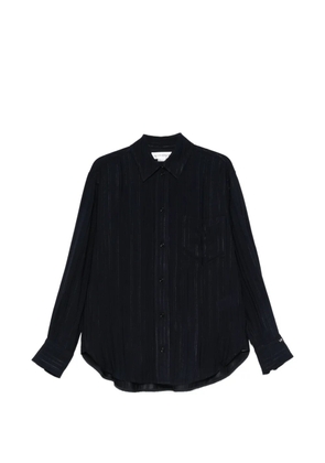 Victoria Beckham stripe-pattern shirt - Blue
