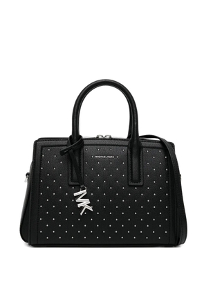 Michael Kors Laila Small Studded Leather Satchel - Black