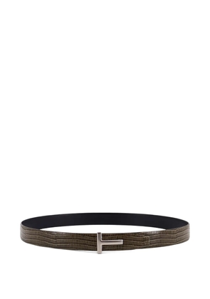 TOM FORD logo-buckle belt - Brown