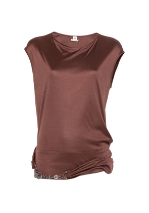 Hermès Pre-Owned 2000s chain blouse - Brown