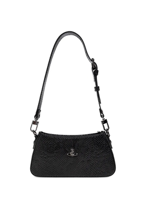 Vivienne Westwood Tasha Orb snakeskin-effect shoulder bag - Black