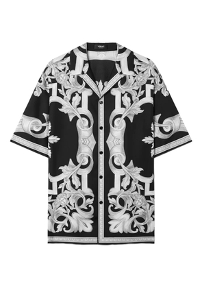 Versace baroque-print silk shirt - Black