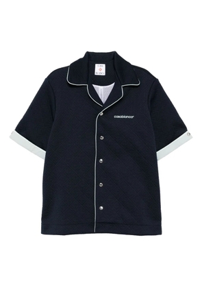 Casablanca logo-embroidered shirt - Blue