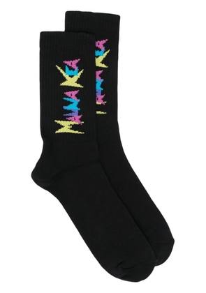 Mauna Kea logo-print ankle socks - Black