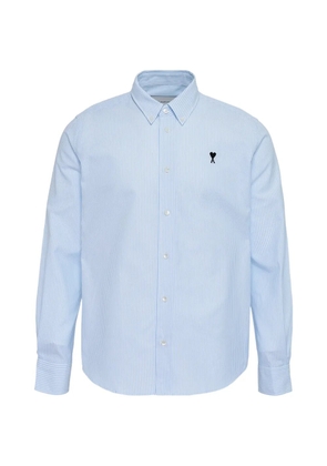 AMI Paris contrasted striped button shirt - Blue
