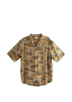 Saint Laurent short-sleeve printed shirt - Brown