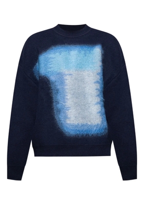 Givenchy abstract-print sweater - Blue