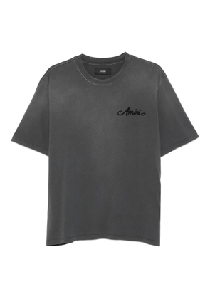 AMIRI embroidered cotton T-shirt - Grey