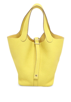 Hermès Pre-Owned Picotin Lock 18 leather tote bag - Yellow