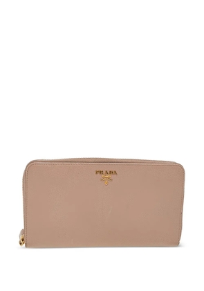 Prada Pre-Owned logo-appliqué wallet - Neutrals
